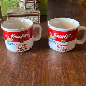 Vintage Campbell’s Chicken Noodle Soup cups